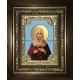 Икона освященная "Христина (Кристина) Лампсакийская", в киоте 24x30 см со стразами