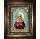 Икона освященная "Христина (Кристина) Лампсакийская", в киоте 24x30 см со стразами