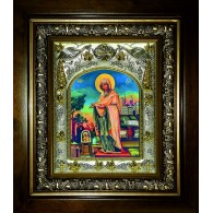 Икона освященная "Геронтисса икона Божией Матери", в киоте 20x24 см фото