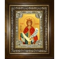 Икона освященная "Екатерина великомученица", в киоте 20x24 см фото