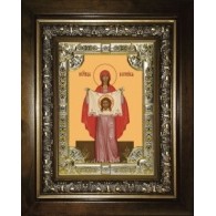 Икона освященная "Вероника праведная", в киоте 24x30 см фото
