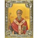 Икона освященная "Амвросий Медиоланский святитель", 18x24 см, со стразами