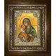 Икона освященная "Александрийская икона Божией Матери", в киоте 24x30 см