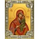 Икона освященная "Домницкая икона Божией Матери", 18x24 см, со стразами