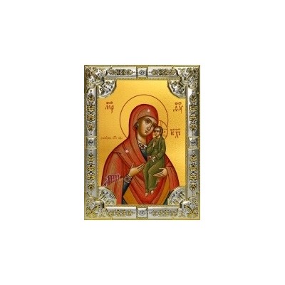 Икона освященная "Домницкая икона Божией Матери", 18x24 см, со стразами фото