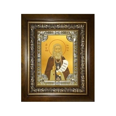 Икона освященная "Варнава Гефсиманский преподобный", в киоте 24x30 см фото