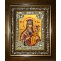 Икона освященная "Рудневская икона Божией Матери", в киоте 24x30 см фото