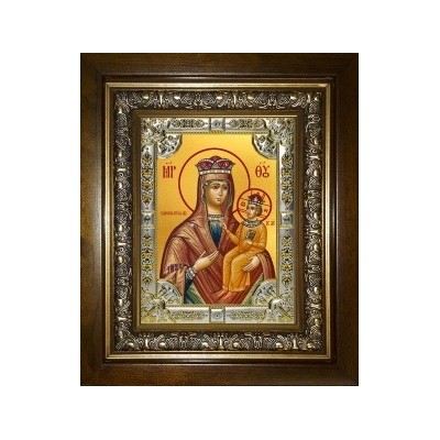 Икона освященная "Рудневская икона Божией Матери", в киоте 24x30 см фото
