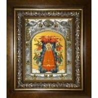Икона освященная "Прибавление Ума, икона Божией Матери", в киоте 20x24 см фото