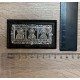 Дорожная икона Автотриптих "Спаси и сохрани мя", серебро 925 пробы  (45мм х 80мм)