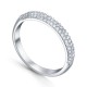 Кольцо с цирконом из серебра 925 пробы цвет металла белый 1.87 гр.