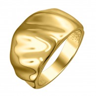 Кольцо из серебра 925 пробы цвет металла желтый 3.24 гр. фото