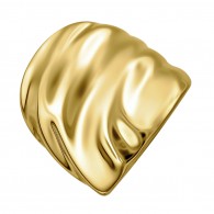 Кольцо из серебра 925 пробы цвет металла желтый 5.87 гр. фото