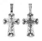 Крест из серебра 925 пробы с чернением