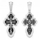 Крест Серафим из серебра 925 пробы с чернением