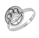 Кольцо Горка Пахомия  из серебра 925 пробы, 3 мм