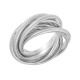 Кольцо Семья из серебра 925 пробы с позолотой 585, 8 мм