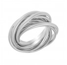 Кольцо Семья из серебра 925 пробы с позолотой 999, 8 мм