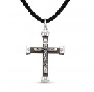 Крест Деревянный  из серебра 925 пробы