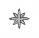 Подвеска Вифлеемская звезда с фианитами из серебра 925 пробы