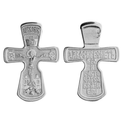 Крест из серебра 925 пробы фото