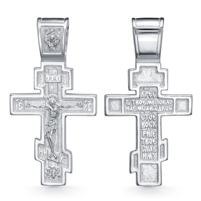 Крест из серебра 925 пробы фото