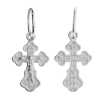 Крест из серебра 925 пробы фото