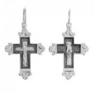 Крест Владимирская БМ из серебра 925 пробы