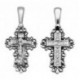 Крест из серебра 925 пробы с чернением