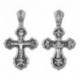 Крест Покров Пресвятой Богородицы из серебра 925 пробы с чернением