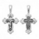 Крест "Спаси и сохрани" из серебра 925 пробы с чернением
