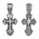 Крест "Кресту твоему поклоняемся, Владыко" Деисус/Михаил Архангел/Спас Нерукотворный/Троица Св. из серебра 925 пробы с чернением