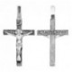Крест "Спаси и сохрани" из серебра 925 пробы с чернением