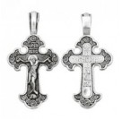 Крест "Господи Иисусе, помилуй мя грешнаго" из серебра 925 пробы с чернением