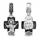 Крест из серебра 925 пробы с чернением