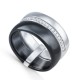 Кольцо с цирконом и керамикой из серебра 925 пробы