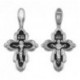 Крест Покров Пресвятой Богородицы из серебра 925 пробы с чернением