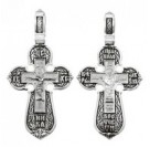 Крест Николай Чудотворец из серебра 925 пробы с чернением