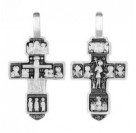 Крест Троица Св. из серебра 925 пробы с чернением