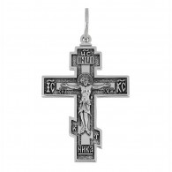 Крест  из серебра 925 пробы фото