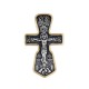 Крест  из серебра 925 пробы с позолотой 999