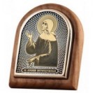 Икона  Ксения Петербургская Св. из серебра 960 пробы
