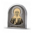 Икона  Матрона Св. из серебра 925 пробы