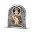 Икона  Николай Чудотворец из серебра 960 пробы