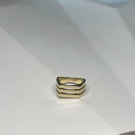 Кольцо из желтого золота 585 пробы фото