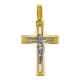Кресты из комбинированного золота 585 пробы