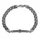 Браслет из серебра 925 пробы с чернением