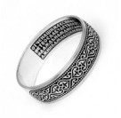 Кольцо "Отче наш..." из серебра 925 пробы с чернением