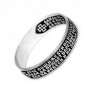 Кольцо "Отче наш..." из серебра 925 пробы с чернением