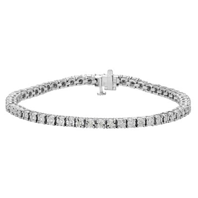 Браслет с бриллиантом из белого золота 585 пробы фото